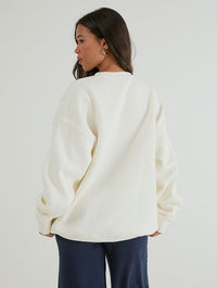 Paddington x Skinnydip Home Is Where The Marmalade Sandwiches Are Sweatshirt In White Hoodies & Sweatshirts Skinnydip London