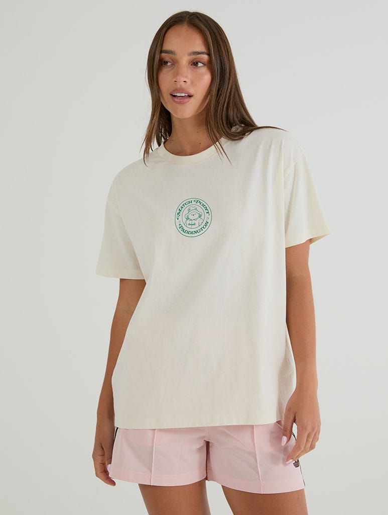 Paddington x Skinnydip Match Point T-Shirt In White Tops & T-Shirts Skinnydip London