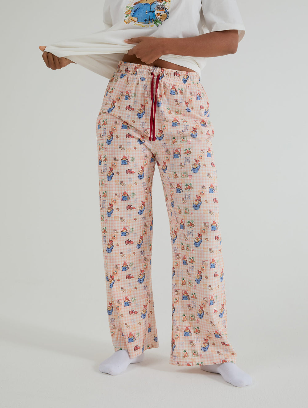 Paddington x Skinnydip Orange Check Pyjama Set Lingerie & Nightwear Skinnydip London