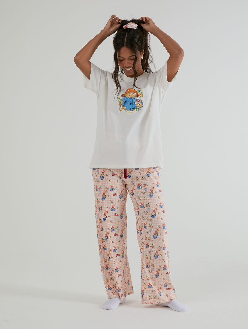 Paddington x Skinnydip Orange Check Pyjama Set Lingerie & Nightwear Skinnydip London