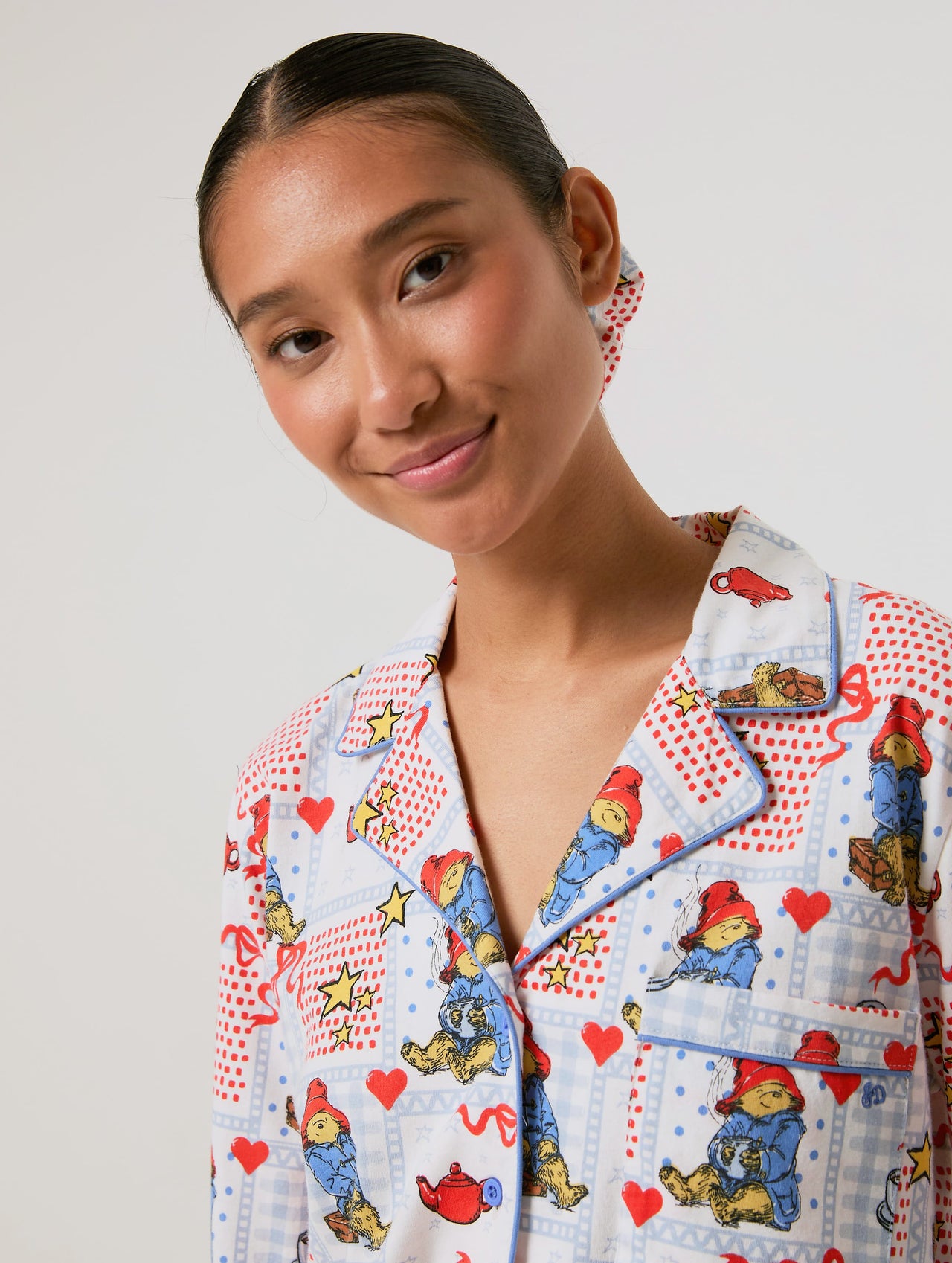 Paddington x Skinnydip Patchwork Pyjama Set with Scrunchie Lingerie & Nightwear Skinnydip London