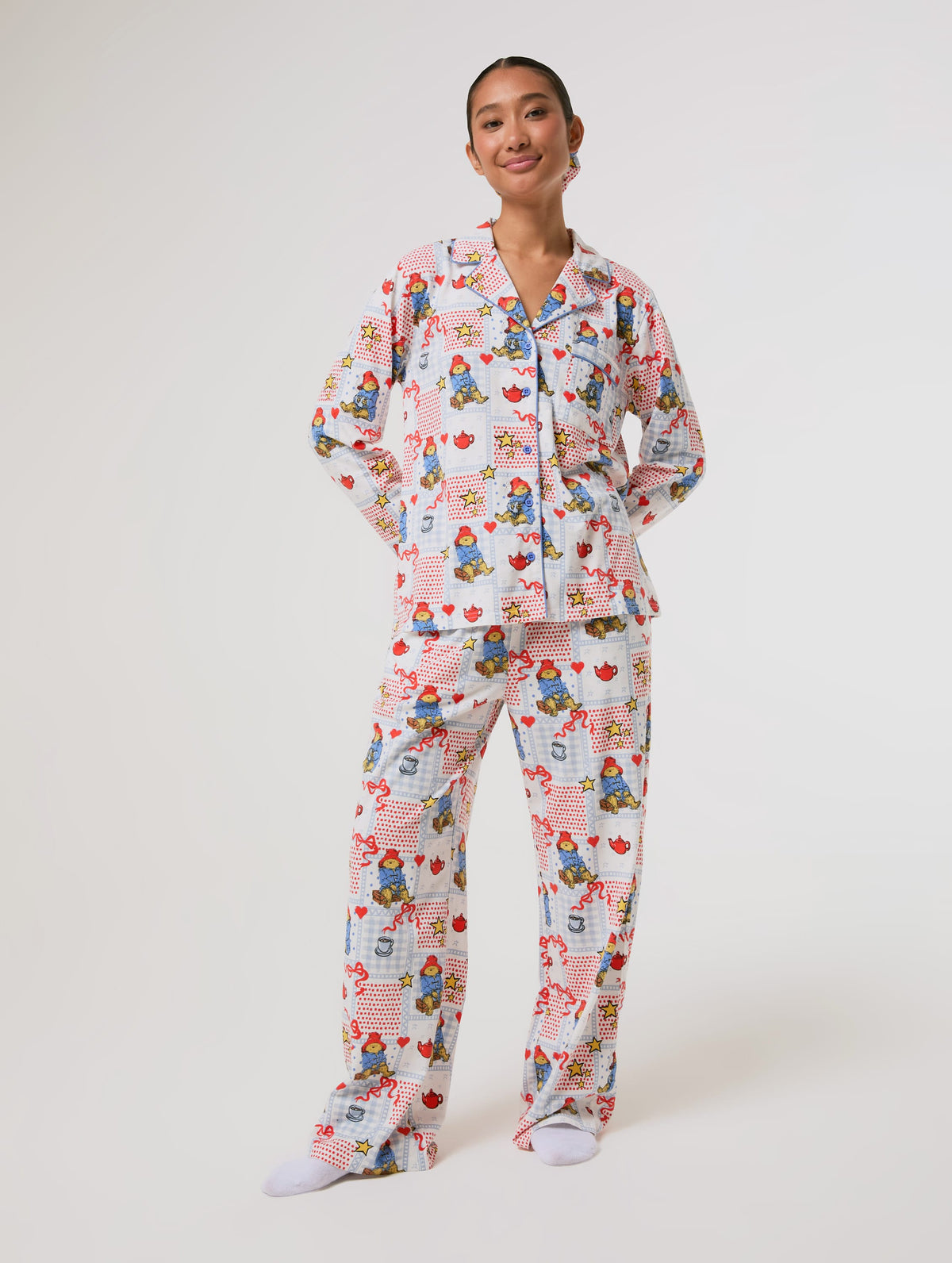 Paddington x Skinnydip Patchwork Pyjama Set with Scrunchie Lingerie & Nightwear Skinnydip London