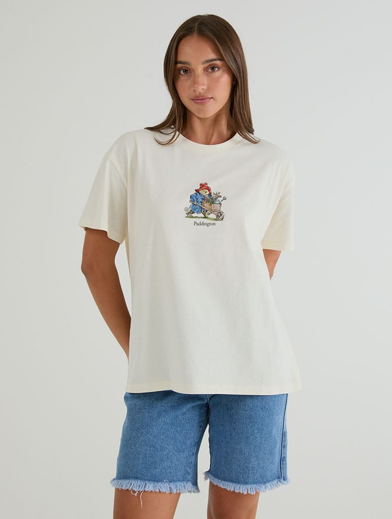 Paddington x Skinnydip Pick The Day T-Shirt In White Tops & T-Shirts Skinnydip London
