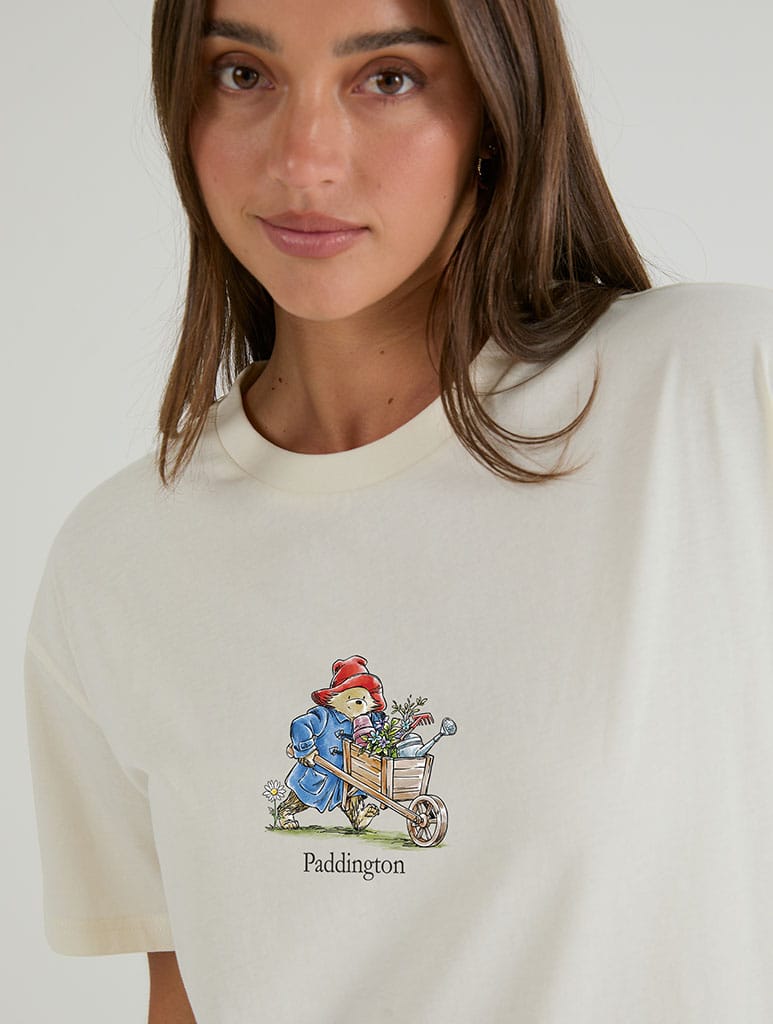 Paddington x Skinnydip Pick The Day T-Shirt In White Tops & T-Shirts Skinnydip London