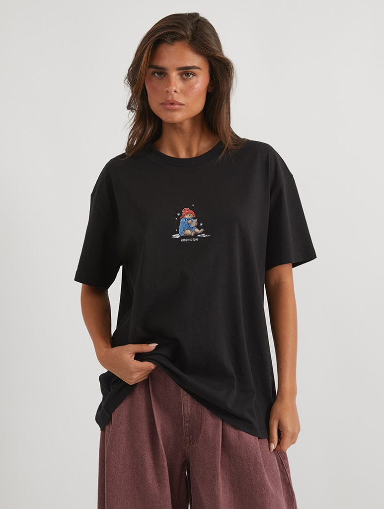 Paddington x Skinnydip Postbox T-Shirt In Black Tops & T-Shirts Skinnydip London