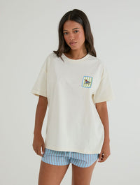 Paddington x Skinnydip Seaside Stamp T-Shirt In White Tops & T-Shirts Skinnydip London