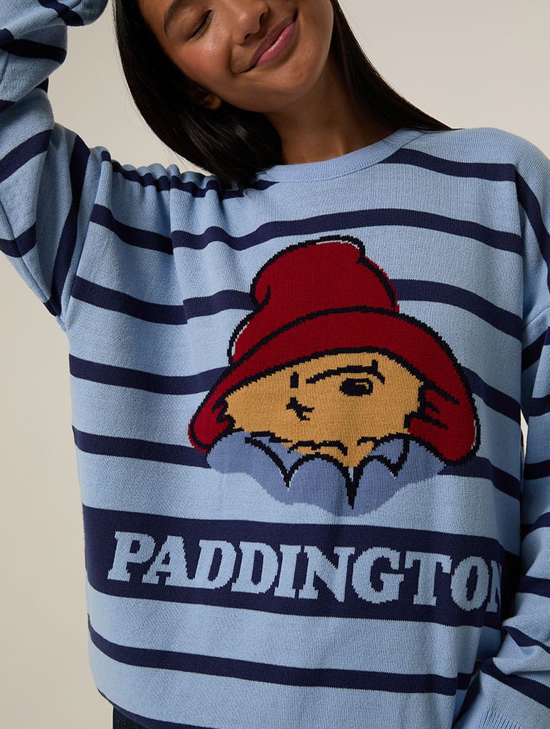 Paddington x Skinnydip Stripe Knitted Jumper Jumpers & Cardigans Skinnydip London