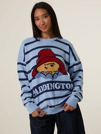 Paddington x Skinnydip Stripe Knitted Jumper Jumpers & Cardigans Skinnydip London