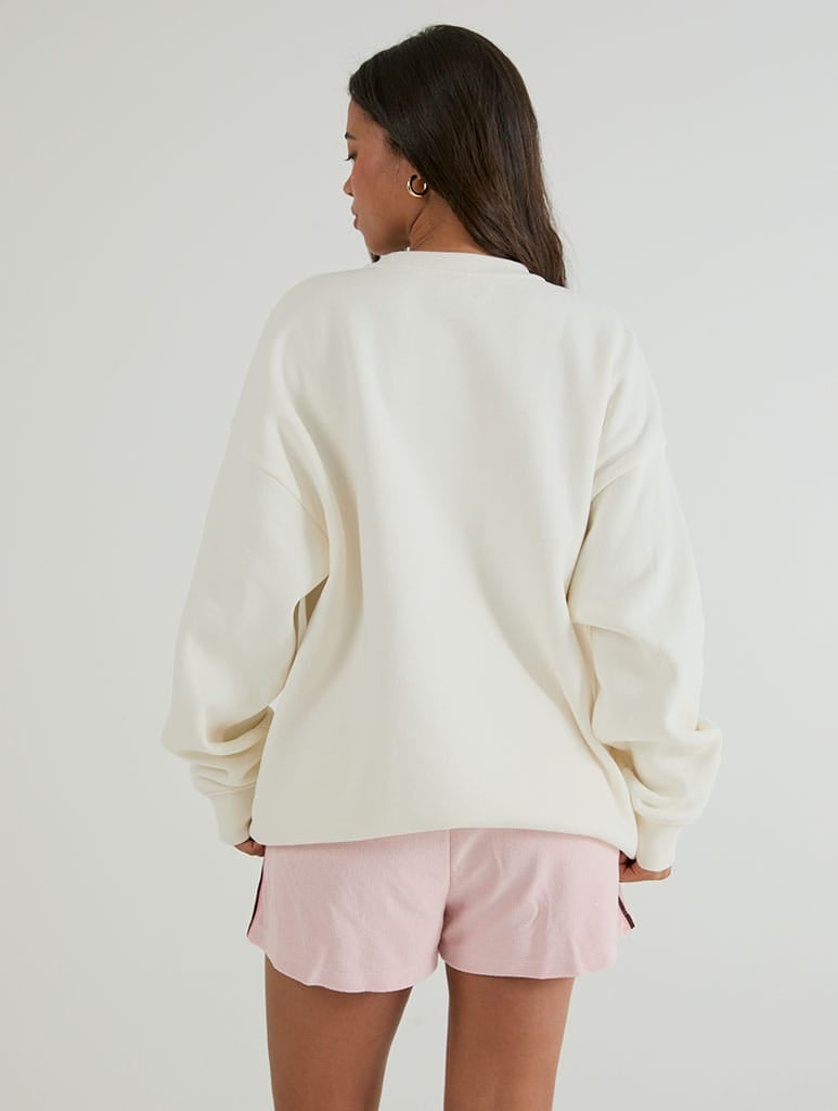Paddington x Skinnydip Summer Break Sweatshirt In White Hoodies & Sweatshirts Skinnydip London