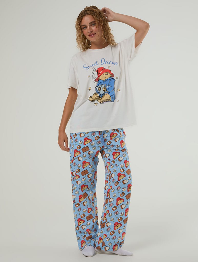 Paddington x Skinnydip T-Shirt and Trouser Pyjama Set with Eye Mask Lingerie & Nightwear Skinnydip London