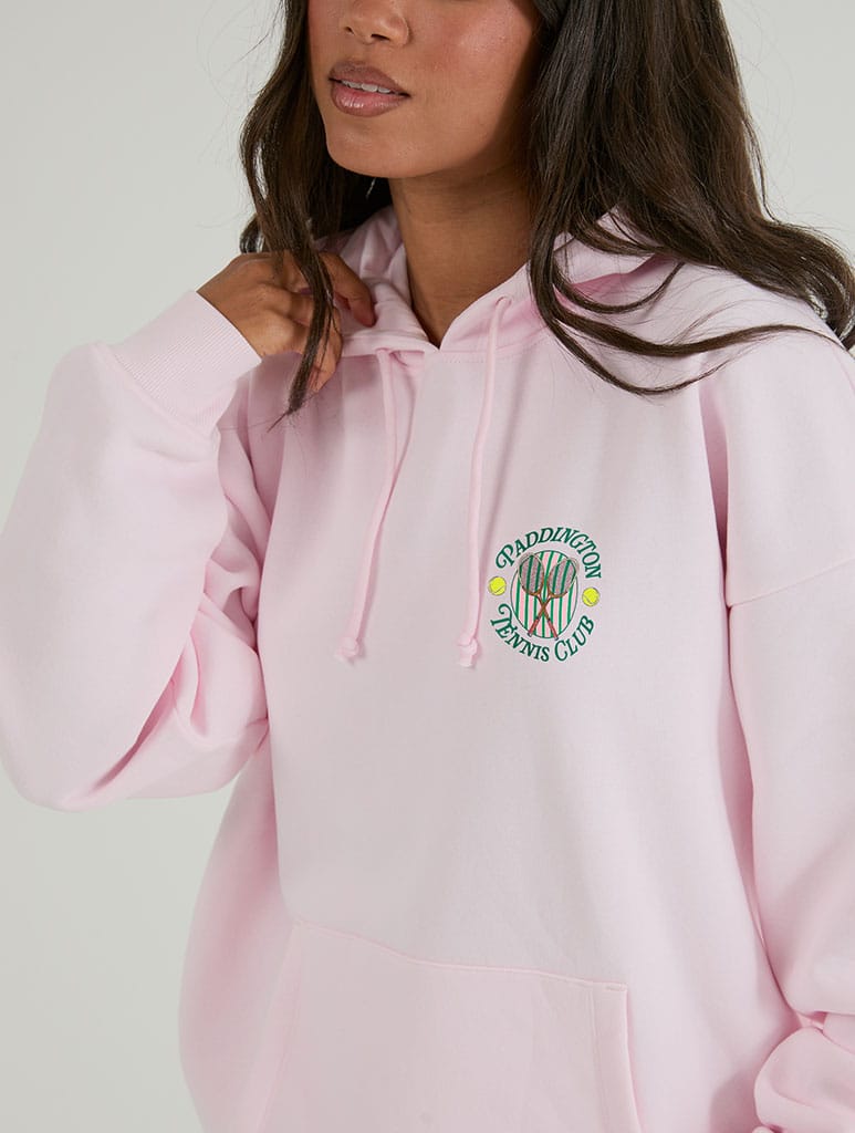 Paddington x Skinnydip Tennis Club Hoodie In Pink Hoodies & Sweatshirts Skinnydip London