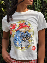 Paddington x Skinnydip Tomatoes Baby T-Shirt In White Tops & T-Shirts Skinnydip London