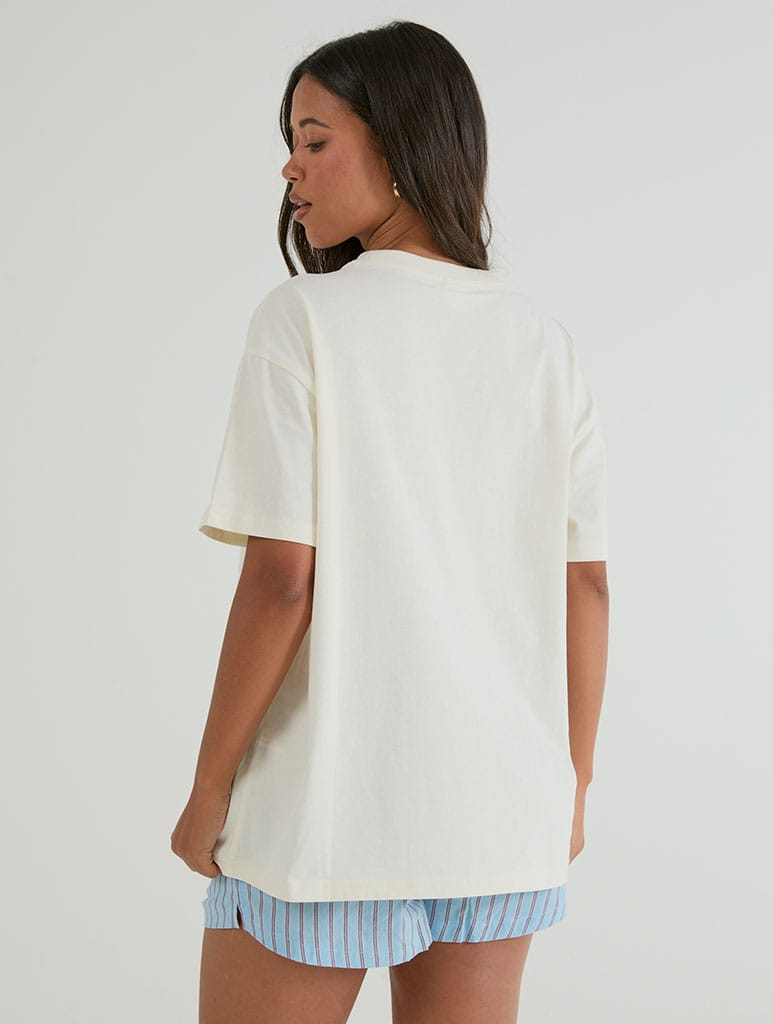 Paddington x Skinnydip Wimbledon Just The Essentials T-Shirt In White Tops & T-Shirts Skinnydip London