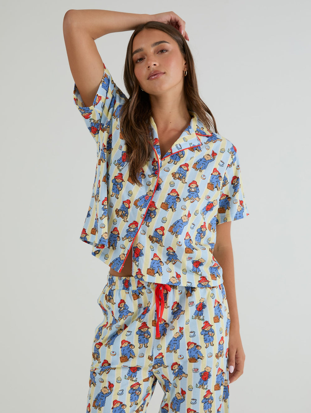 Paddington x Skinnydip Yellow Stripe Pyjama Set Lingerie & Nightwear Skinnydip London