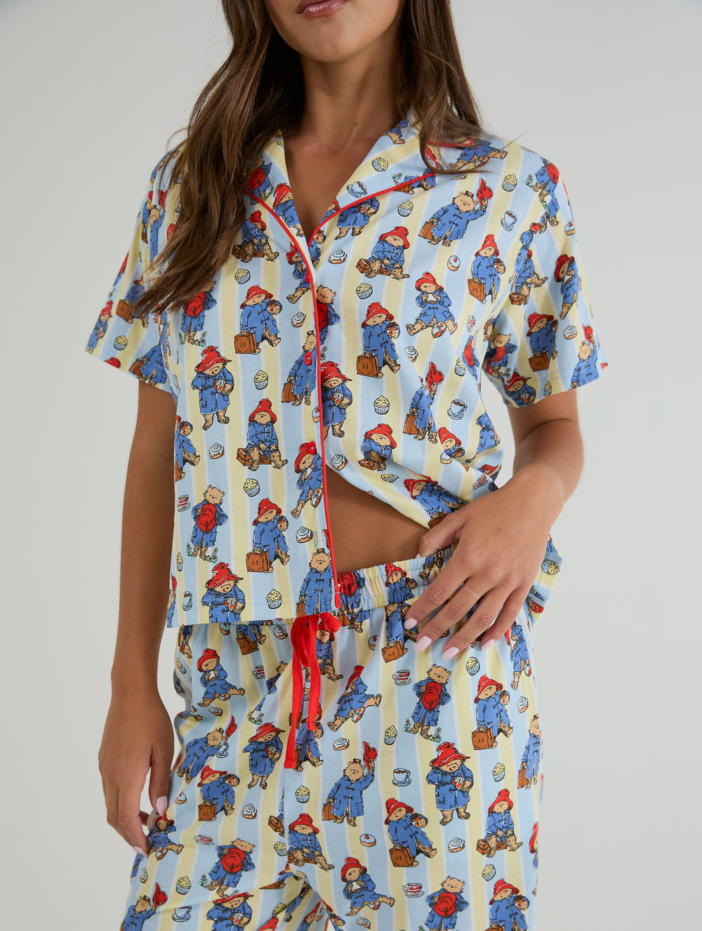 Paddington x Skinnydip Yellow Stripe Pyjama Set Lingerie & Nightwear Skinnydip London