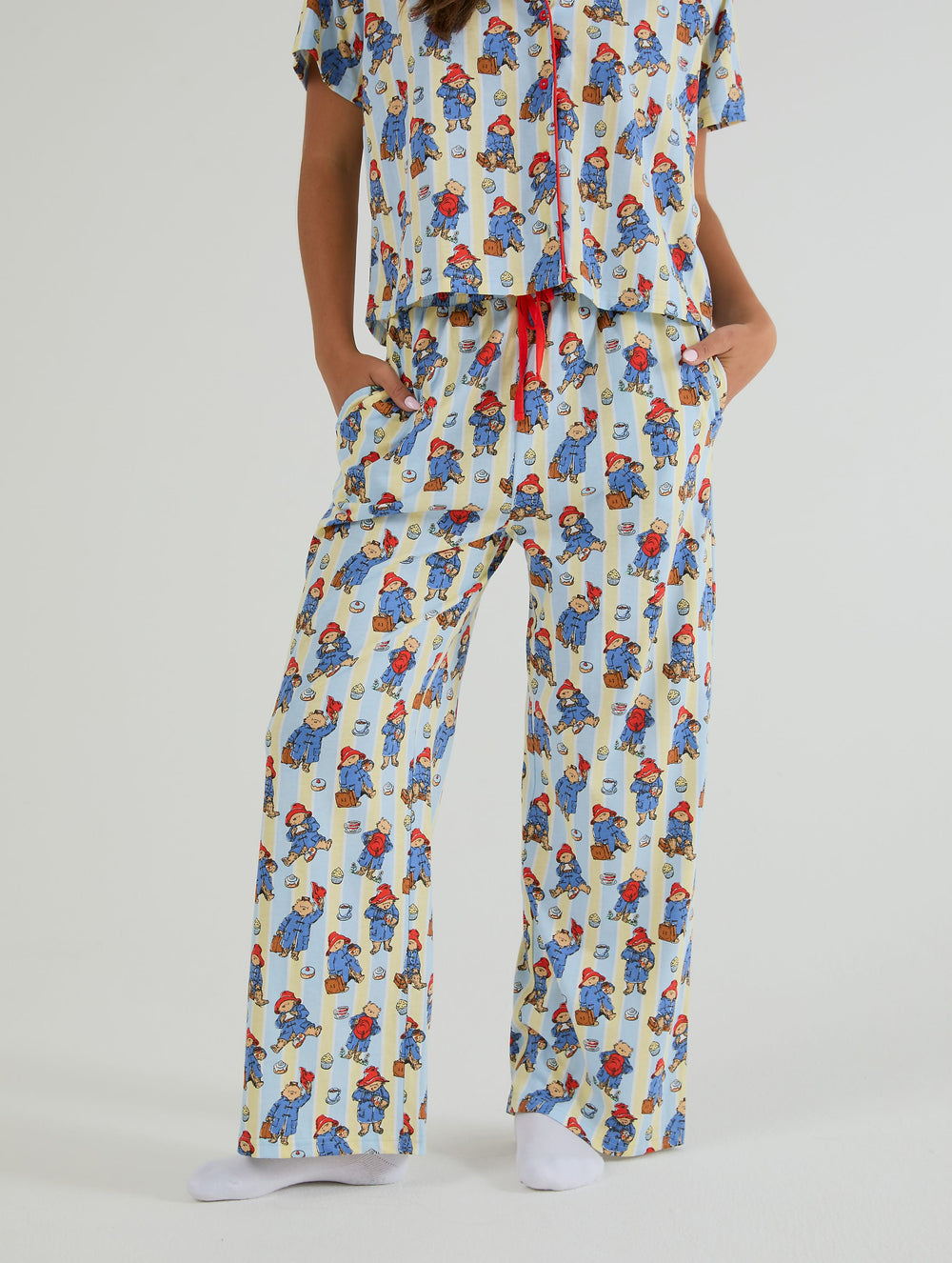 Paddington x Skinnydip Yellow Stripe Pyjama Set Lingerie & Nightwear Skinnydip London