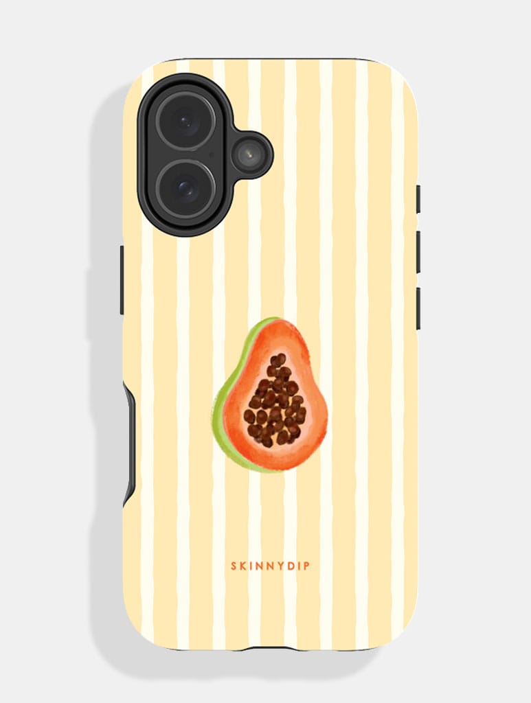 Papaya Stripe Ultra Protective iPhone Case Phone Cases Skinnydip London