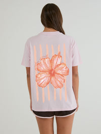Paradise On Earth Hibiscus T-Shirt In Pink Tops & T-Shirts Skinnydip London