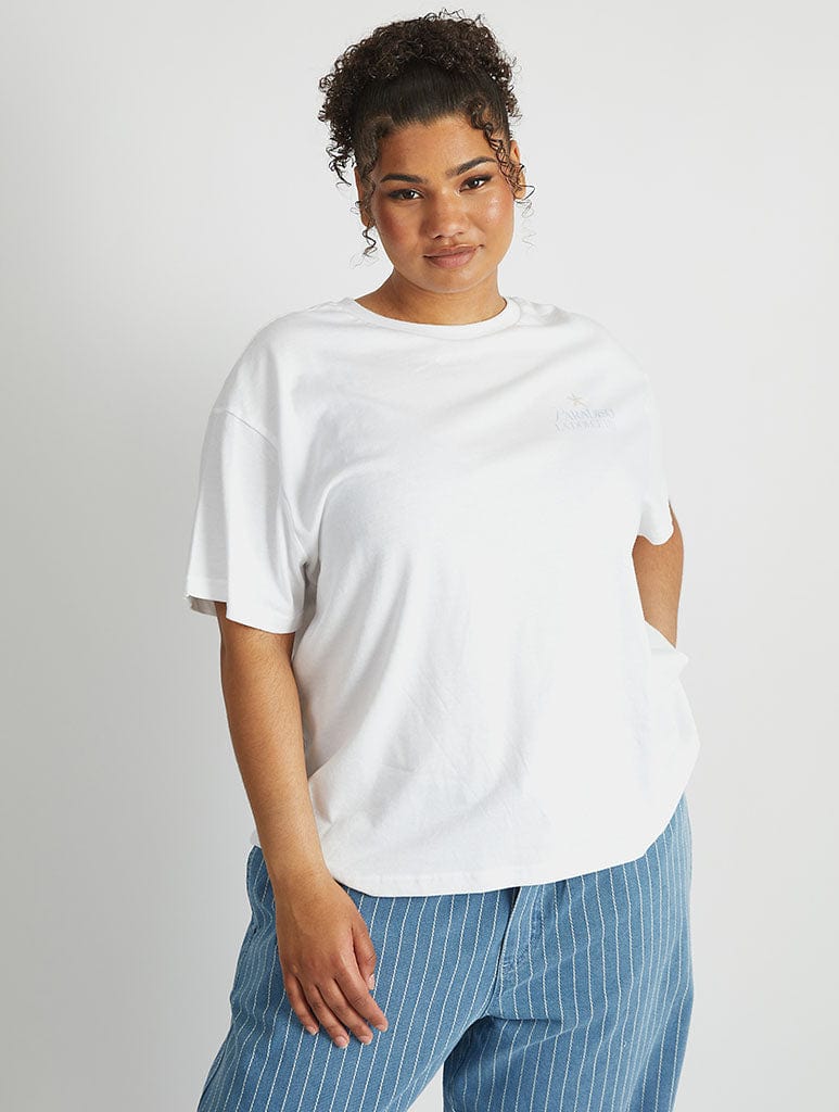 Paradiso T-Shirt in Ecru Tops & T-Shirts Skinnydip London