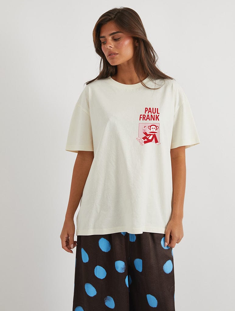 Paul Frank x Skinnydip California T-Shirt In White Tops & T-Shirts Skinnydip London