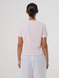 Peanuts x Skinnydip Athletic Club Baby T-Shirt In Pink Tops & T-Shirts Skinnydip London