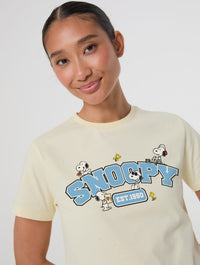 Peanuts x Skinnydip Snoopy Baby T-Shirt In Butter Yellow Tops & T-Shirts Skinnydip London