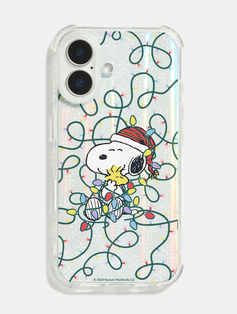 Peanuts x Skinnydip Snoopy Christmas Lights Shock iPhone Case Phone Cases Skinnydip London