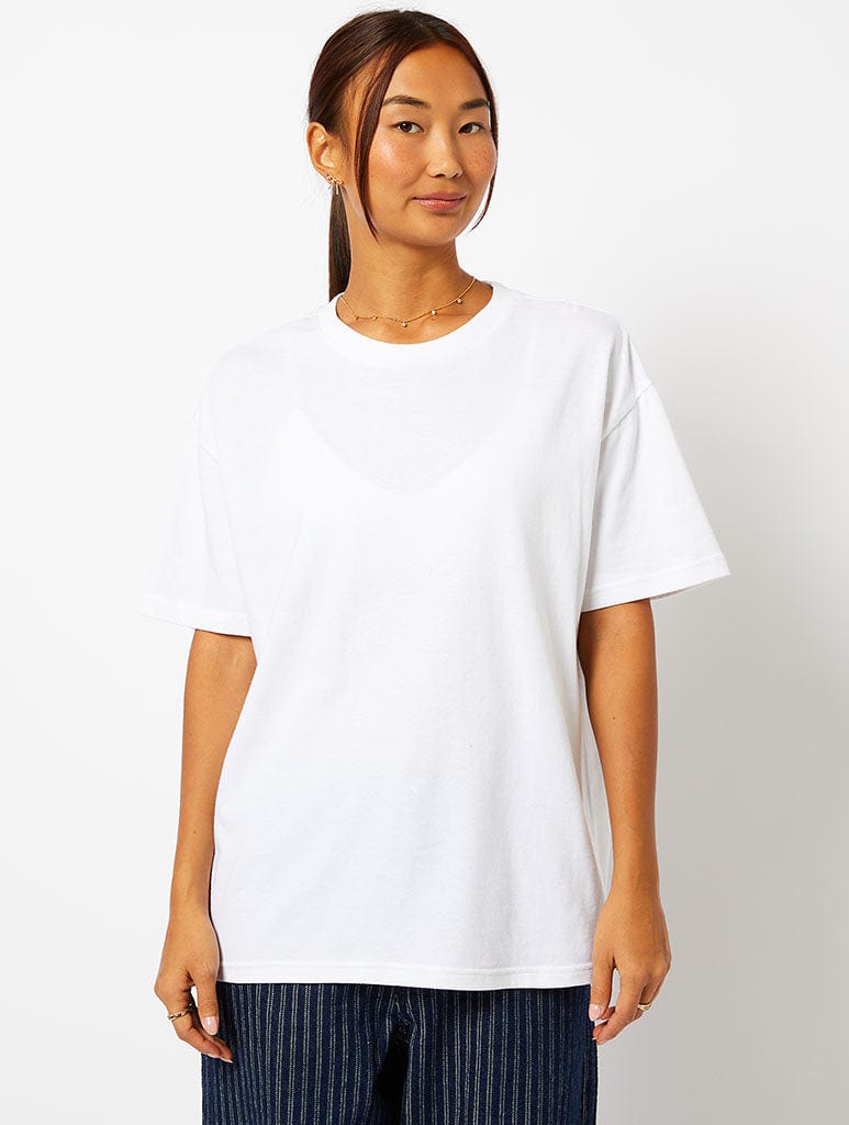 Peanuts x Skinnydip Snoopy Easter Poster T-Shirt In Ecru Tops & T-Shirts Skinnydip London