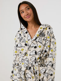 Peanuts x Skinnydip Snoopy Fleece Dressing Gown Lingerie & Nightwear Skinnydip London