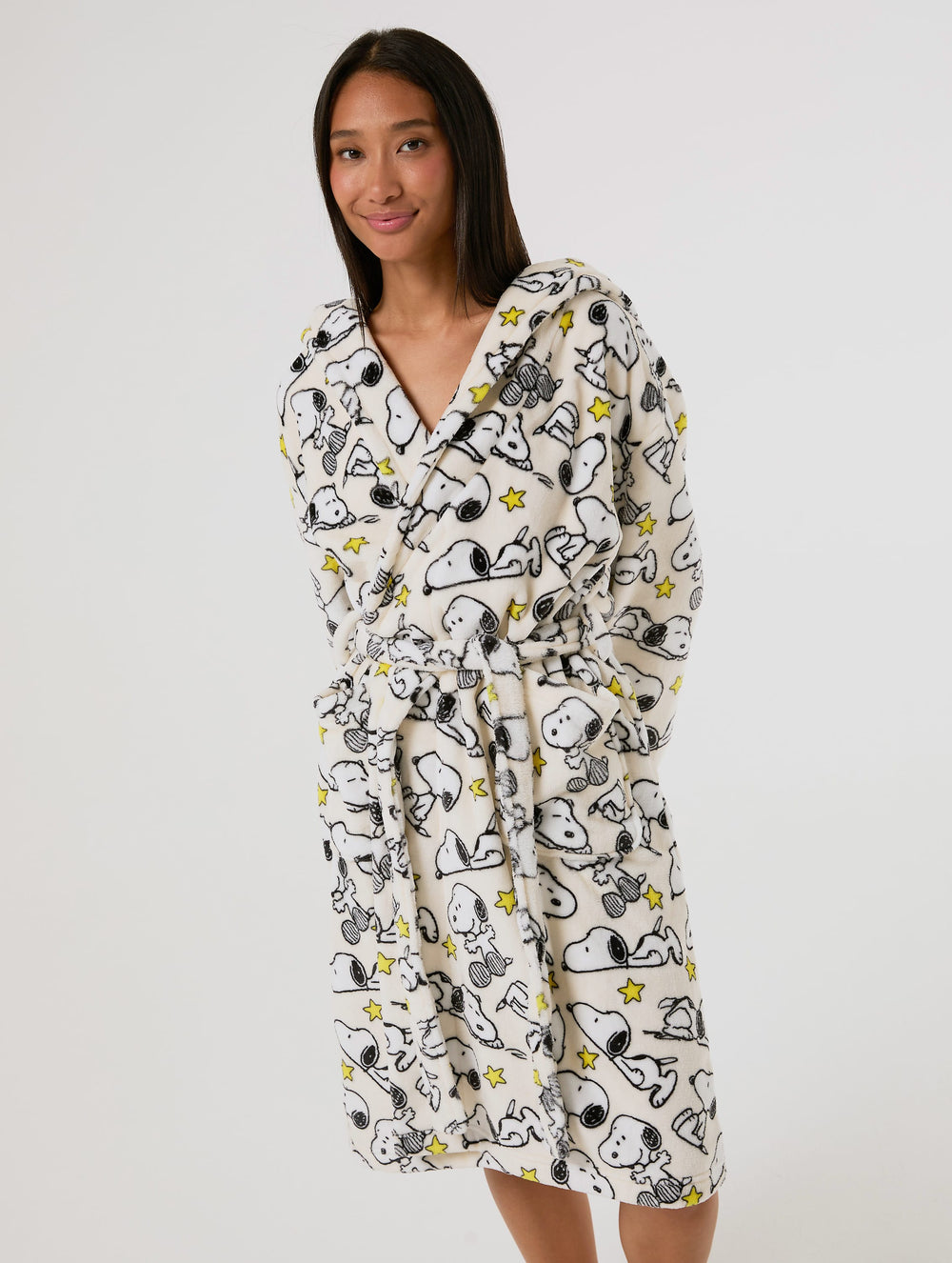 Peanuts x Skinnydip Snoopy Fleece Dressing Gown Lingerie & Nightwear Skinnydip London