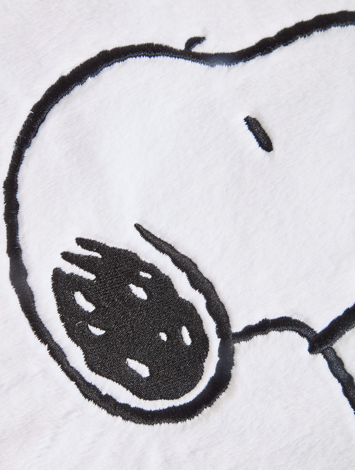 Peanuts x Skinnydip Snoopy Fluffy Tote Bag with Chrome Charm Printed Tote Bags Skinnydip London
