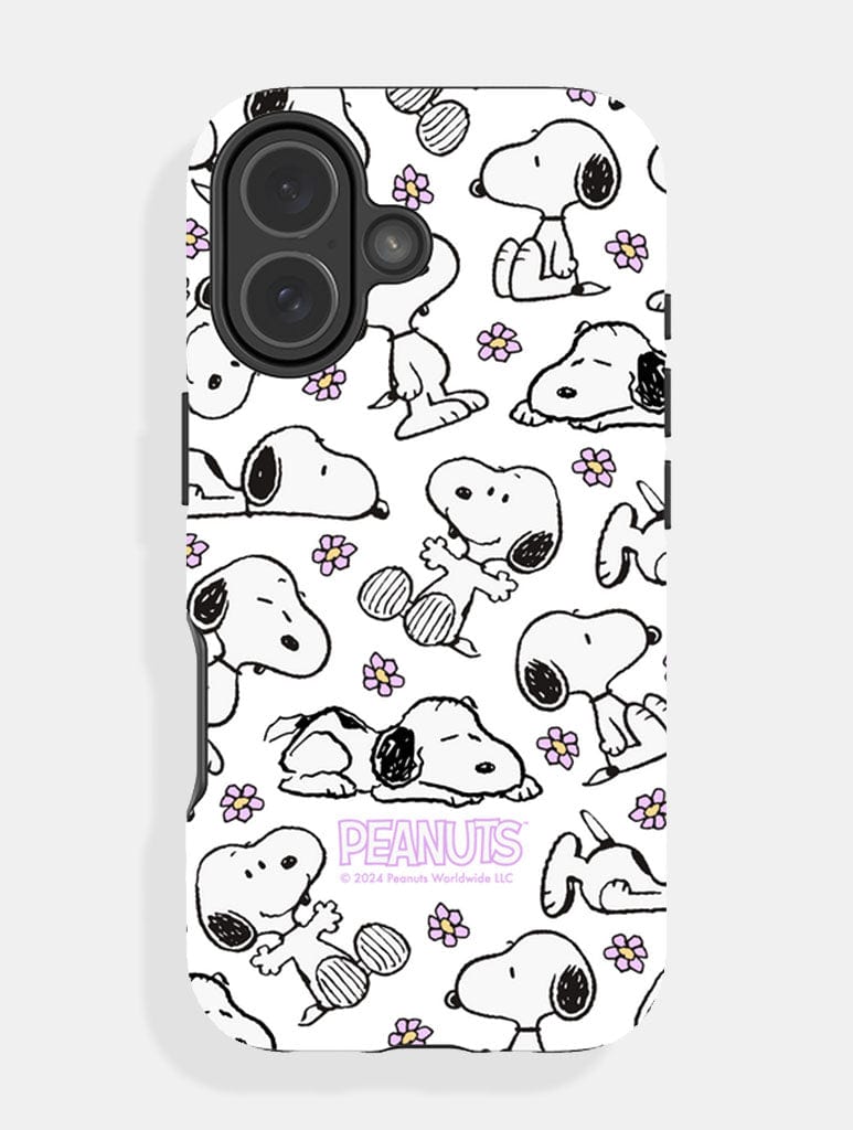 Peanuts x Skinnydip Snoopy Lilac Daisy Ultra Protective iPhone Phone Cases Skinnydip London