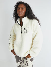 Peanuts x Skinnydip Snoopy Longline Fleece Coats & Jackets Skinnydip London