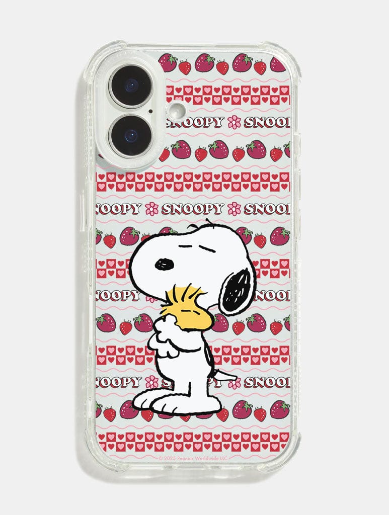 Peanuts x Skinnydip Snoopy Love Pattern Shock iPhone Case Phone Cases Skinnydip London