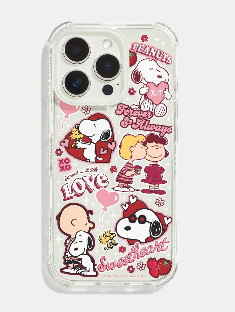 Peanuts x Skinnydip Snoopy Love Sticker Shock iPhone Case Phone Cases Skinnydip London
