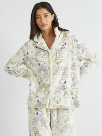 Peanuts x Skinnydip Snoopy Rainbow Fleece Pyjama Set Lingerie & Nightwear Skinnydip London