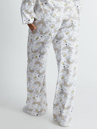 Peanuts x Skinnydip Snoopy Rainbow Print Pyjama Set in Ecru Lingerie & Nightwear Skinnydip London