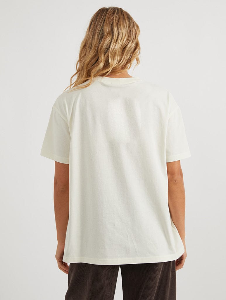 Peanuts x Skinnydip Snoopy Scrapbook T-Shirt In White Tops & T-Shirts Skinnydip London