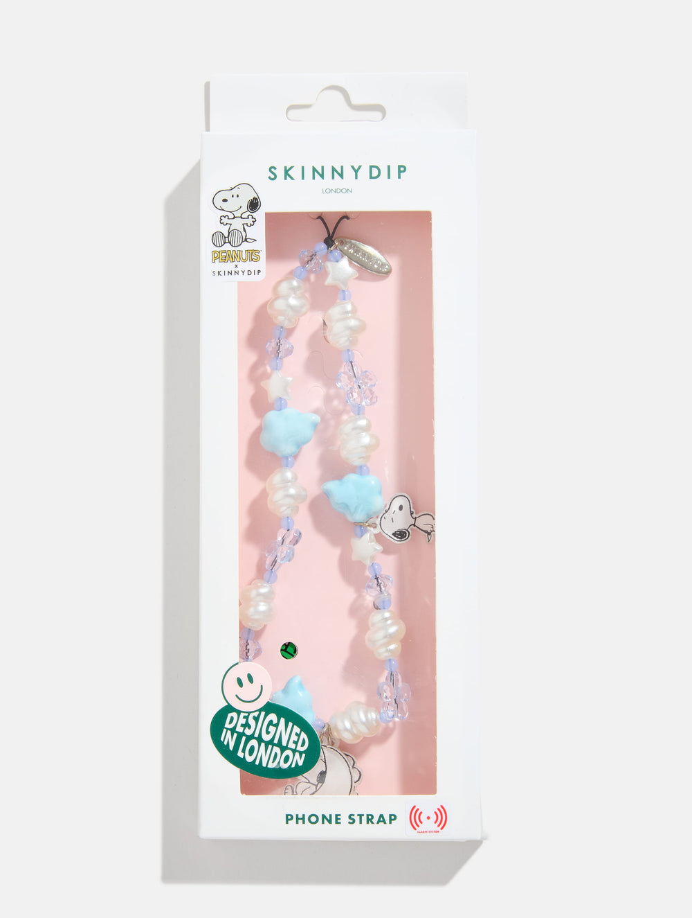 Peanuts x Skinnydip Snoopy Snooze Beaded Strap Phone Grips Skinnydip London