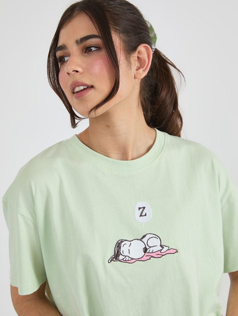 Peanuts x Skinnydip Snoopy Striped Pyjama Set Lingerie & Nightwear Skinnydip London