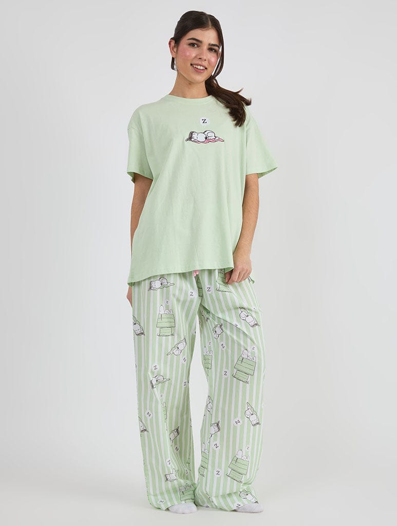 Peanuts x Skinnydip Snoopy Striped Pyjama Set Lingerie & Nightwear Skinnydip London