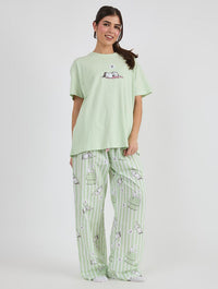 Peanuts x Skinnydip Snoopy Striped Pyjama Set Lingerie & Nightwear Skinnydip London
