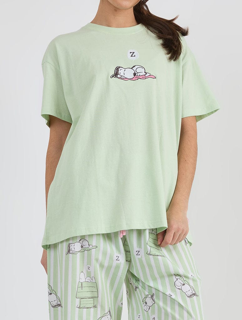 Peanuts x Skinnydip Snoopy Striped Pyjama Set Lingerie & Nightwear Skinnydip London