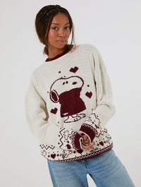 Peanuts x Skinnydip Snoopy Sweater Knitted Jumper Jumpers & Cardigans Skinnydip London