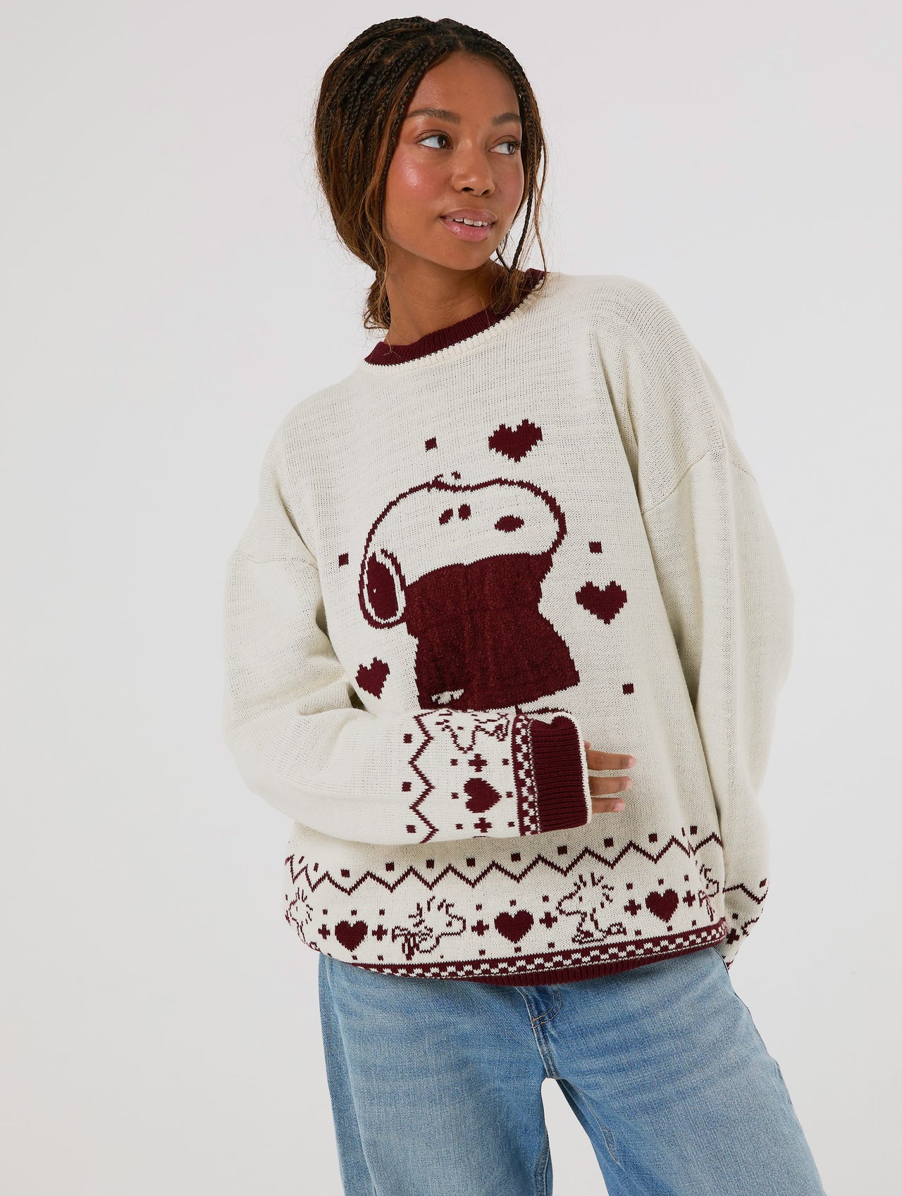 Peanuts x Skinnydip Snoopy Sweater Knitted Jumper Jumpers & Cardigans Skinnydip London