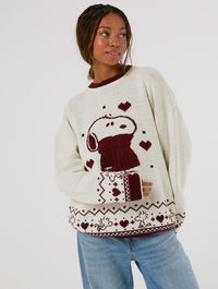 Peanuts x Skinnydip Snoopy Sweater Knitted Jumper Jumpers & Cardigans Skinnydip London