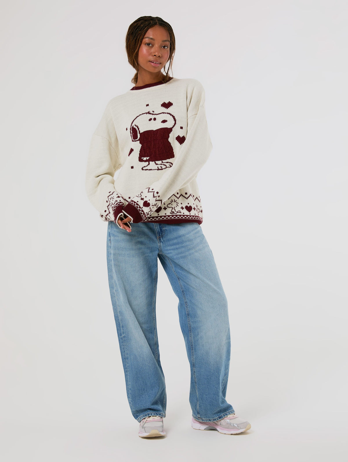 Peanuts x Skinnydip Snoopy Sweater Knitted Jumper Jumpers & Cardigans Skinnydip London
