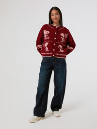 Peanuts x Skinnydip Snoopy Winter Knitted Cardigan Jumpers & Cardigans Skinnydip London