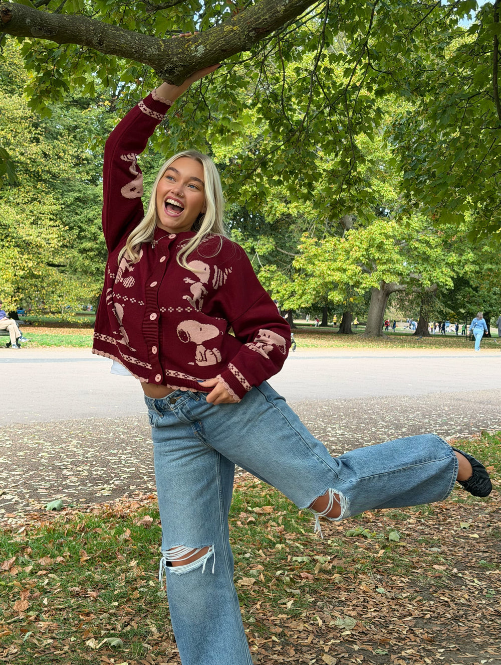 Peanuts x Skinnydip Snoopy Winter Knitted Cardigan Jumpers & Cardigans Skinnydip London