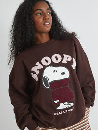 Peanuts x Skinnydip Snoopy Wrap Up Warm Sweatshirt Hoodies & Sweatshirts Skinnydip London